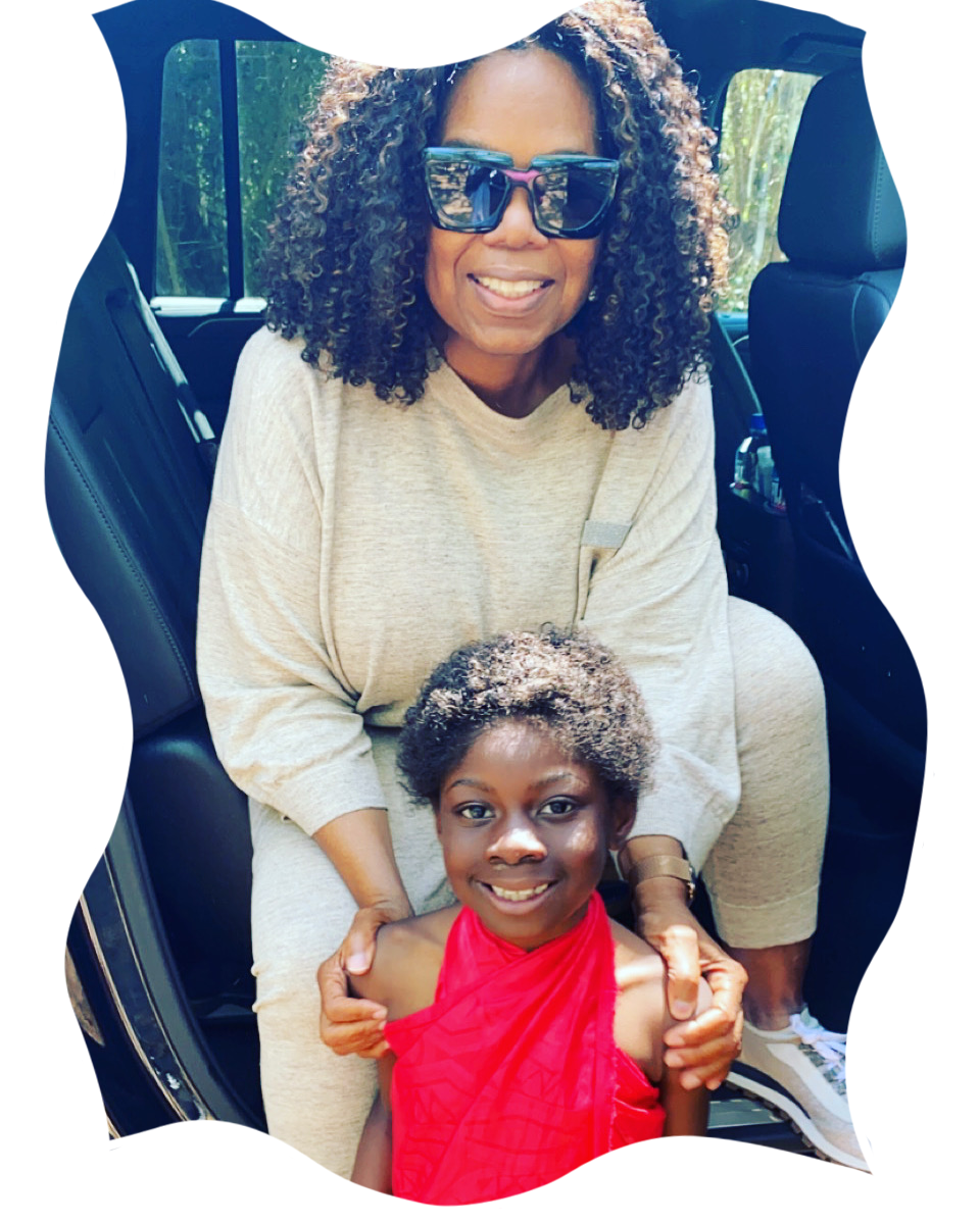 Oprah Winfrey and Andraya Brabham